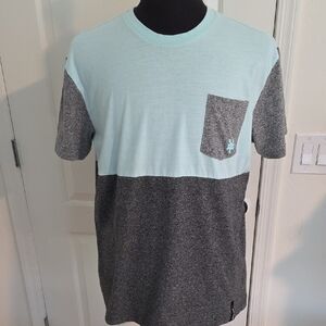 Zoo York Light Blue and Gray Short Sleeve Tee